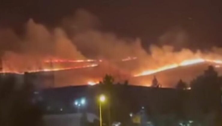 Diyarbakır’da korkutan anız yangını