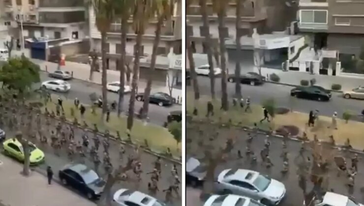 Yeni Suriye Ordusu başkent Şam’da yürüyüş düzenledi